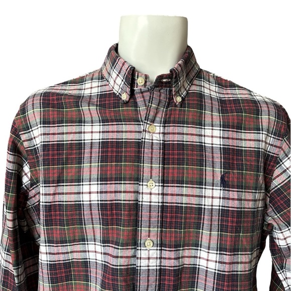 RALPH LAUREN Plaid Cotton Button Down, Size Large - Picture 4 of 7